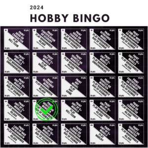 Progrès du Bingo du Hobby 2024 à la deuxième semaine.