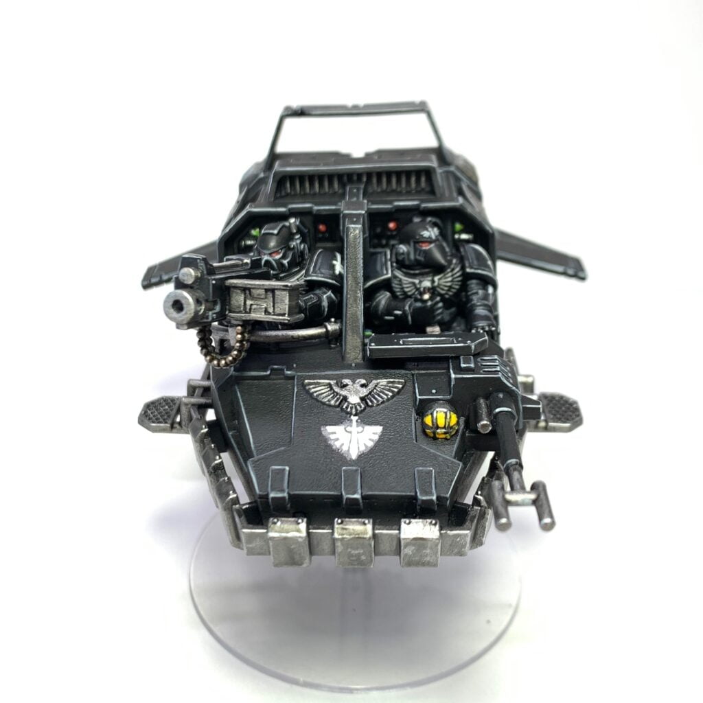 Land Speeder Ravenwings vu de face peint par Florian Brochard